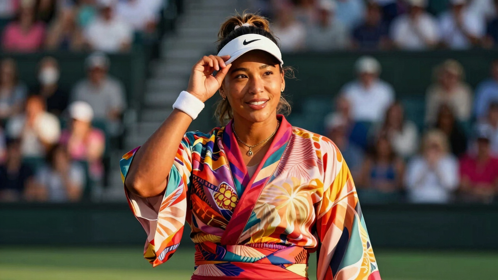 Naomi Osaka wows Wimbledon crowd with kimono-inspired outfit