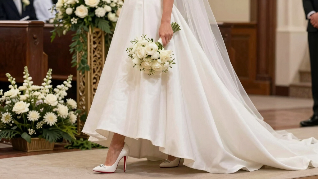 Taylor Swift Walks Down the Aisle in Custom Christian Louboutin Shoes to Marry Travis Kelce