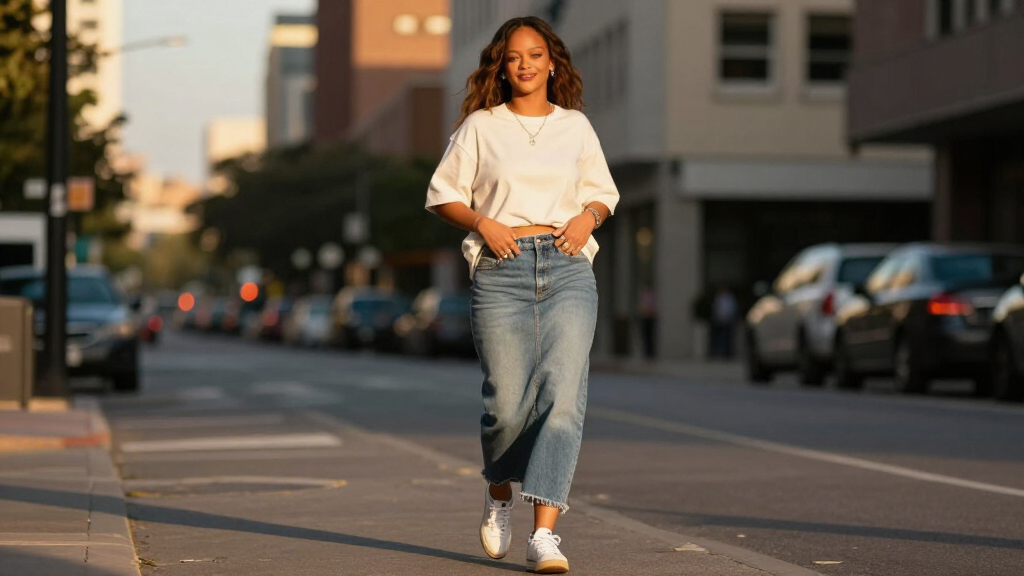 Rihanna Introduces A New Fashion Statement—the Skean (Skirt-Jean)