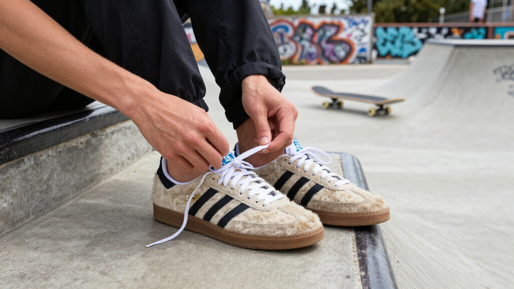 Adidas’ Furry Sambas Don’t Bite — They Skate