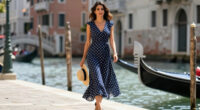 Amal Clooney Captures Venetian Summer Elegance In A Slouchy Polka-Dot Dress