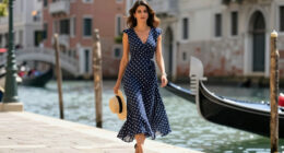 Amal Clooney Captures Venetian Summer Elegance In A Slouchy Polka-Dot Dress
