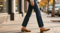 Bootcut Jeans Are Trending—This Timeless Autumn Flat Shoe Trend Makes Them Look Best