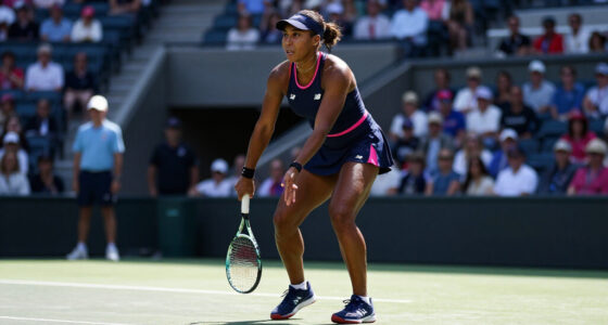 Coco Gauff Kicks Off US Open Run In Custom Navy New Balance Look And A New Colorway Of Her CG2 Signature Shoes