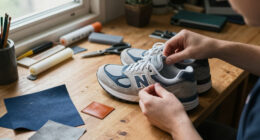 New Balance Swaps Suede For Leather And Nubuck On The 990V4 Made In USA "Navy/Meteorite"