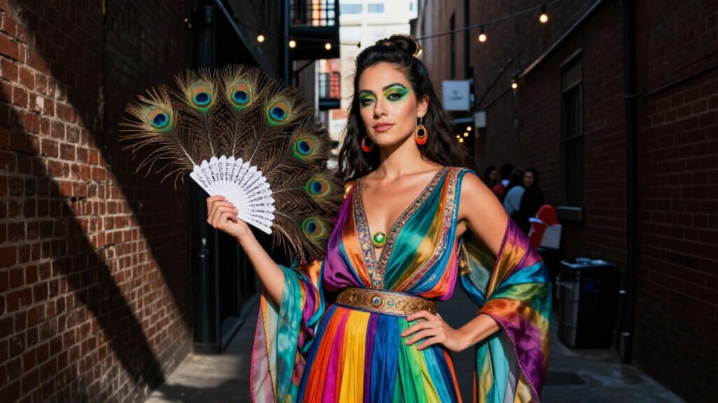 Only Kim Shui Would Hold A Peacock-Inspired Show In An Alleyway