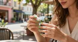 Stylish, Creamy And Cool—Milky Matcha Is This Season’s Most Sought-After Nail Colour