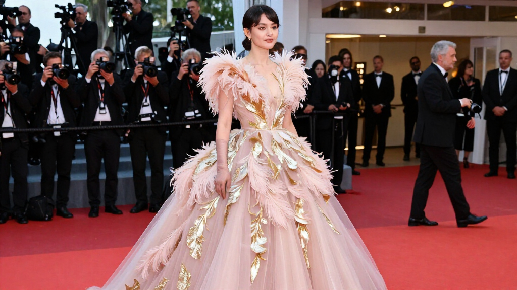 Elle Fanning's Over-the-Top 'Hunger Games' Premiere Dress Would Make Effie Proud