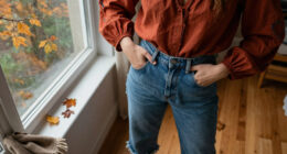How To Wear A 70S Boho Blouse With Granny Jeans This Autumn 2026