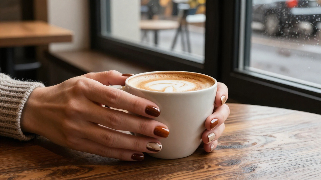 Move Over, Pumpkin Spice—Coffee Nails Are Fall’s New Statement Manicure